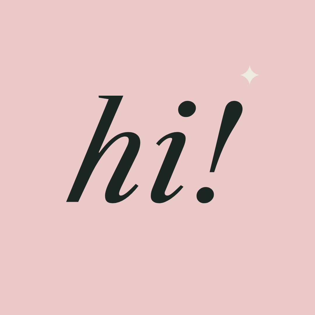 Monogram on blush